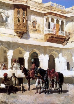 Partir pour la chasse Arabian Edwin Lord Weeks Peinture à l'huile